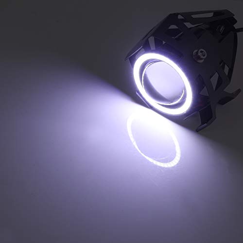 Faros Delanteras de Motocicleta U7 2Ps con Interruptor Dual Faros de Antiniebla para Moto LED 15W 3000 LM Faro Auxiliares IP65 Luces Adiccionales para Vehículos 12-24V Moto Bici Coche Camión