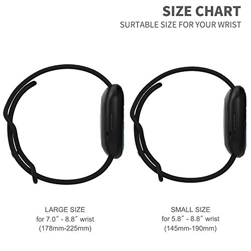 FatcatBand Correa Compatible con Fitbit Versa 3 / Fitbit Sense Correa, Classic Sport Banda de Repuesto de Pulsera de Silicona Suave Compatibles con Fitbit Versa 3 / Fitbit Sense