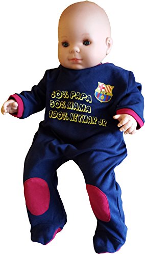 FC Barcelona - Pijama de bebé del Barça, Neymar Junior, colección oficial, azul, 24 mese