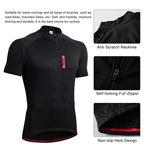 feiXIANG Maillot Ciclismo Hombre,Camiseta Manga Corta Bicicleta Verano de Ciclistas Cycling