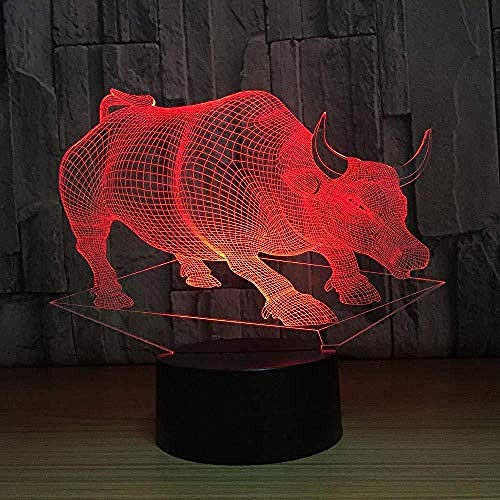 Festival 3D Visual/Lámpara de Escritorio con Botón Táctil para Niños/Gradientes Led Luz Nocturna/Iluminación USB para Dormir para Bebés/Regalos de Decoración del Hogar Escorpio-Escorpio