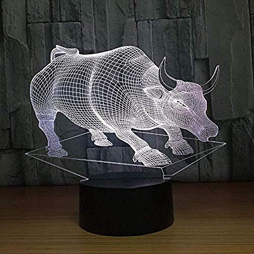 Festival 3D Visual/Lámpara de Escritorio con Botón Táctil para Niños/Gradientes Led Luz Nocturna/Iluminación USB para Dormir para Bebés/Regalos de Decoración del Hogar Escorpio-Escorpio