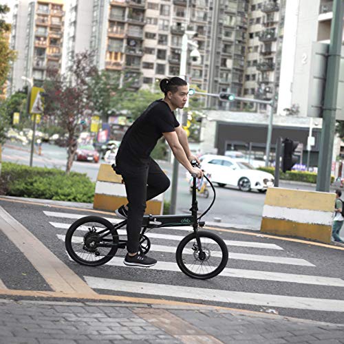 FIIDO D4S - Bicicleta eléctrica plegable para adultos, 36 V, bicicleta eléctrica plegable de 20 pulgadas, guía de larga distancia de 80 km, recibida entre 5 y 7 días, color negro