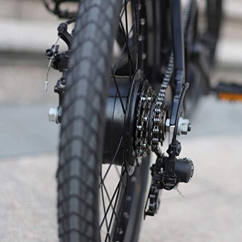 FIIDO D4S - Bicicleta eléctrica plegable para adultos, 36 V, bicicleta eléctrica plegable de 20 pulgadas, guía de larga distancia de 80 km, recibida entre 5 y 7 días, color negro