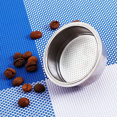 Filtro de café de acero inoxidable, 2 tazas accesorios de la máquina de café con filtro de cesta de filtro no presurizado