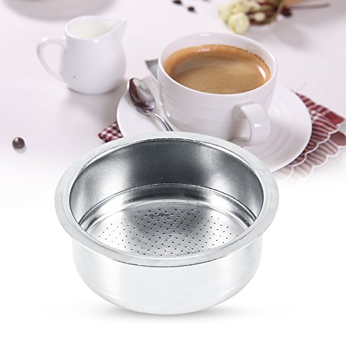 Filtro de café de acero inoxidable, 2 tazas accesorios de la máquina de café con filtro de cesta de filtro no presurizado