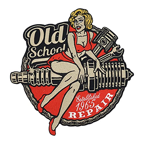 Finally Home Old School Repair Biker Patch (Grande)