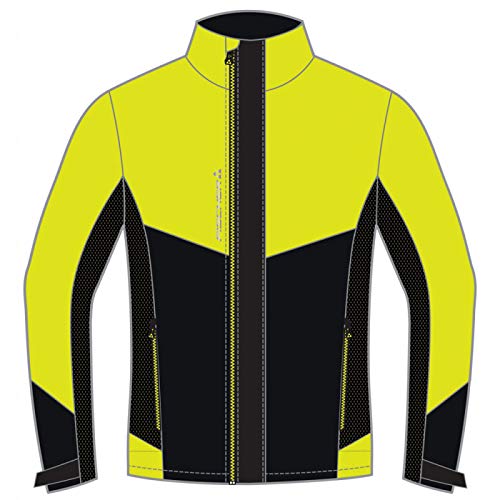 Fischer Sports WS Light Jacket-Oestersund Chaqueta, Hombre, Amarillo/Negro, Small