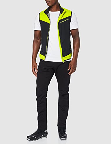 Fischer Sports WS Vest Light-Oestersund - Chaleco para Hombre, otoño/Invierno, Hombre, Color Negro/Amarillo, tamaño XX-Large