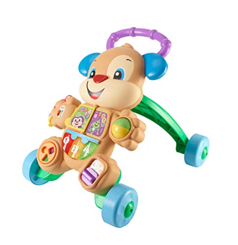 Fisher-Price Ríe y Aprende - Andador Perrito Primeros Pasos, Correpasillos Bebé +6 meses (Mattel FRC85), Embalaje estándar