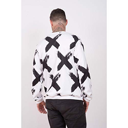 FISHIKII | Sudadera Cross - 100% Poliéster - Todas Las Temporadas 2020 - Hombre | Multicolor | 2XL