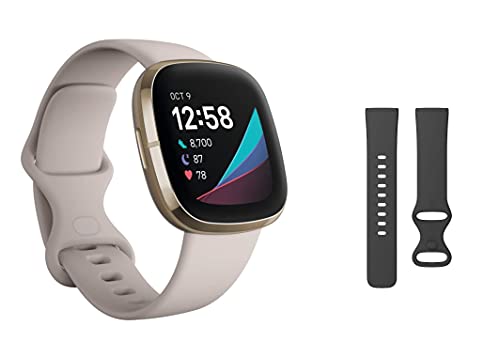 Fitbit Oferta Incluye el Smartwatch Sense con Herramientas de la Salud del corazón, y una Correa Adicional