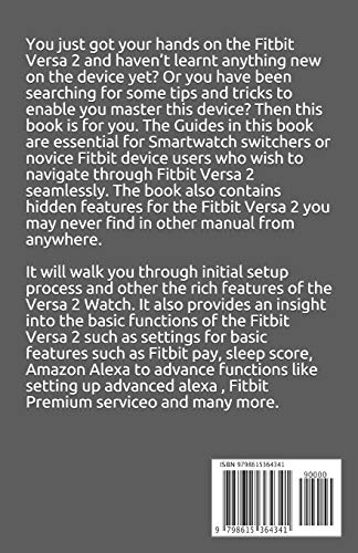 FitBit Versa 2 USER’S Manual: Tricks and Tips to Access Hidden Features of the latest Fitbit Versa 2 Troubleshooting Common Problems