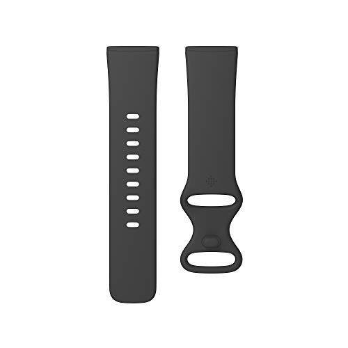 Fitbit Versa 3/Sense Watch Strap, Unisex-Adult, Negro, Small