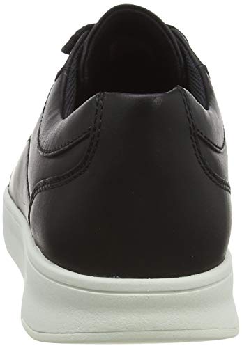 Fitflop Rally X Sneaker-Leather, Zapatillas Hombre, Negro (Black), 42 EU