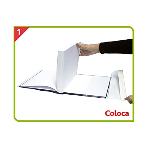 Fixo Cover 01014400－Pack de 5 Forra Fácil Eco con solapa ajustable de 295 x 520 mm