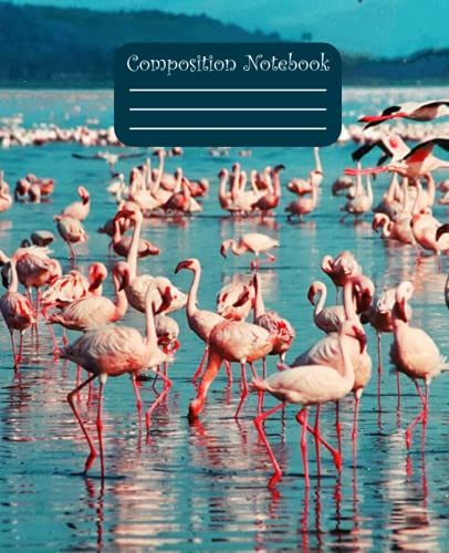 Flamingo Composition Notebook: Flamingo Composition Notebook Wide Ruled / Flamingo Composition Notebook For Women , For Girls ,For students , Cute ... college ruled notebook | Back to Scool Gift |