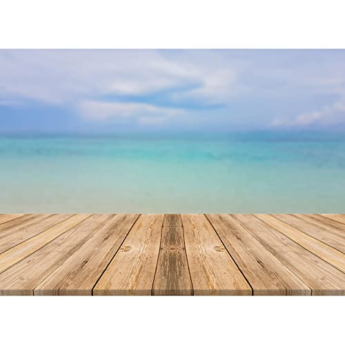 Fondo de fotografía de Vinilo Bokeh Paisaje Flor Piso de tablón de Madera fotografía de Fondo Estudio de fotografía A8 9x6ft / 2,7x1,8 m