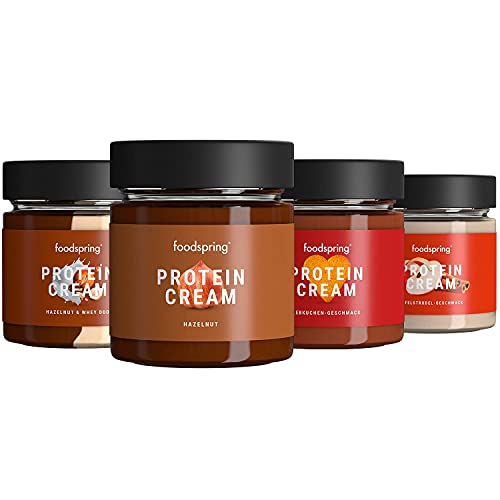 foodspring Crema Proteica Strudel de Manzana, 6 x 200g, Sabor Edición Limitada, 85% Menos de Azúcar,* 6x Más Proteína,* Sin Aceite de Palma