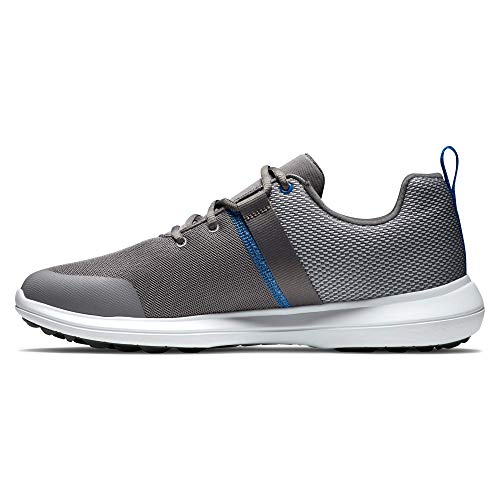 FootJoy Flex, Zapatos de Golf Hombre, Gris/Azul, 39 EU