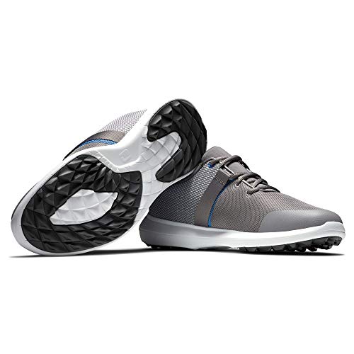 FootJoy Flex, Zapatos de Golf Hombre, Gris/Azul, 39 EU