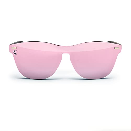 FORAJIDOS Gafas de Sol para Hombre y Mujer, Polarizadas y Protección UV400 (ROSA)