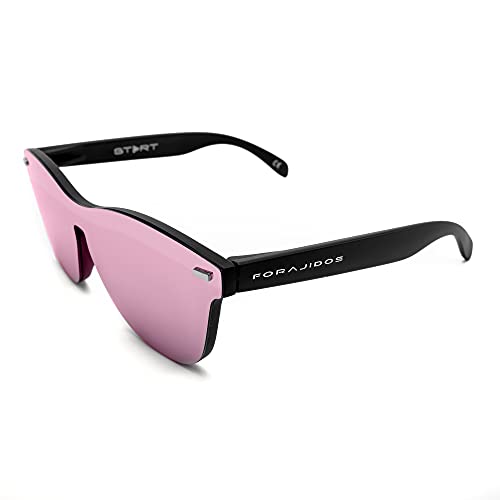 FORAJIDOS Gafas de Sol para Hombre y Mujer, Polarizadas y Protección UV400 (ROSA)