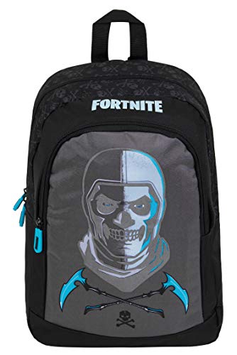 Fortnite Mochilas Escolares Juveniles, Mochila Escolar Estampado Fortnite Skull Trooper Para Niños, Mochila Negra Para Colegio