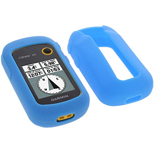 foto-kontor Funda para Garmin eTrex 20x 22x 32x Protectora Silicona Carcasa protección Azul