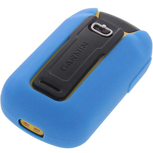 foto-kontor Funda para Garmin eTrex 20x 22x 32x Protectora Silicona Carcasa protección Azul