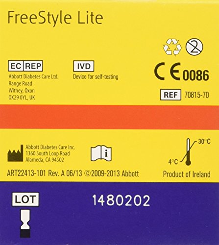 Freestyle Lite Tiras de prueba de glucosa en sangre