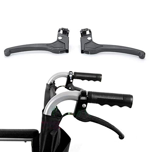 Freno de ciclo, palancas de freno 2 piezas freno universal ligero y duradero para silla de ruedas palanca de freno manija de freno bicicleta de aleación de aluminio