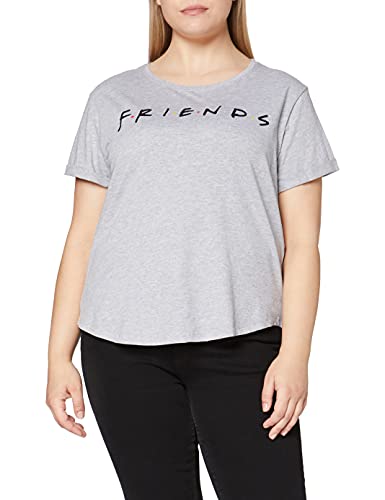 Friends Títulos Camiseta, Gris, M para Mujer