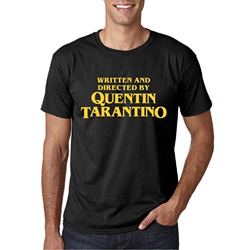 Fruit of The Loom Camiseta Hombre Written and Directed by Quentin Tarantino - 100% algodón (Negro, M)