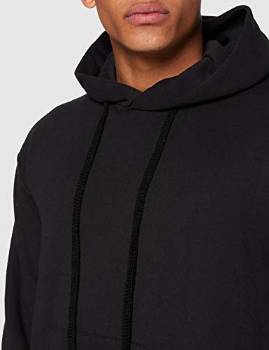 Fruit of the Loom SS026M, Sudadera con capucha y cremallera Para Hombre, Negro (Black), Medium