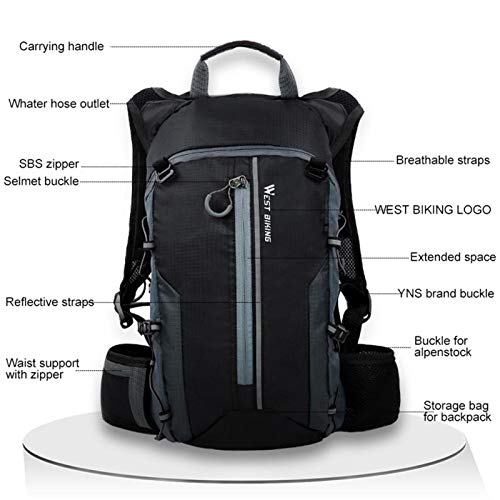 FSSQYLLX Bicycle Backpack Folding Outdoor Sports Road Bike Waterproof Bag Travel Climbing Bags