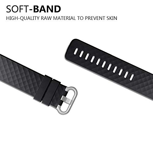 FunBand Correa para Fitbit Charge 3/Charge 4, Edición Especial Soft Silicona Deportes Recambio de Pulseras Ajustable Reemplazo Accesorios para Reloj Fitbit Charge 3/Charge 4