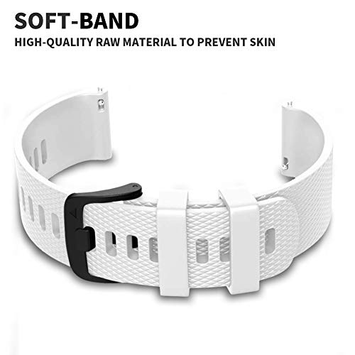 FunBand Correa para Garmin Vivoactive 3, 20mm Reemplazo de Banda de Silicona Deportiva Pulsera para 20mm Universal Strap/Samsung Gear Sport/Gear S2 Classic/Galaxy Watch 42mm/Galaxy Watch Active