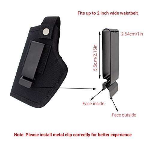 Funda Táctica para Pistola,Funda de Pistola para Llevar Oculto, Compatible con La Mayoría de Pistolas, Pistolas Medianas Compactas Subcompactas