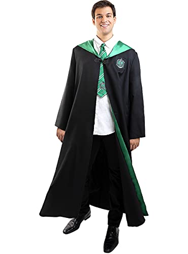 Funidelia | Corbata Slytherin Harry Potter Oficial para Hombre y Mujer ▶ Hogwarts, Magos, Películas & Series - Color: Verde, Accesorio para Disfraz - Licencia: 100% Oficial