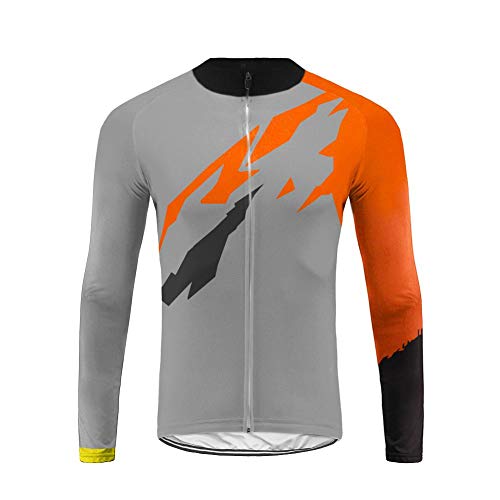 Future Sports Bike Wear Diseños más Nuevos Maillot Bicicleta Hombre Manga Larga MTB,Maillot Ciclismo Hombre Otoño Transpirable Top