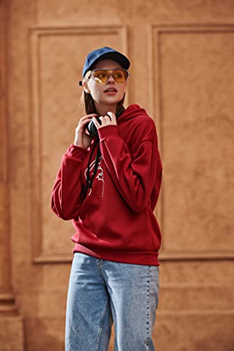 G-Anica Sudaderas con Capucha Mujer, Sudadera para Mujer Hoodie Casual Estampada de Manga Larga Talla Grande Moda Abrigos Deportivos Pullover Tops