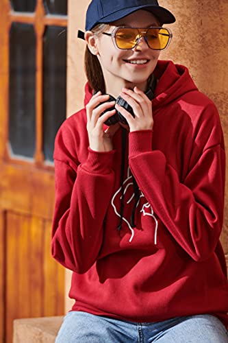 G-Anica Sudaderas con Capucha Mujer, Sudadera para Mujer Hoodie Casual Estampada de Manga Larga Talla Grande Moda Abrigos Deportivos Pullover Tops