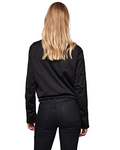 G-STAR RAW 3D Pocket Bomber Wmn Chaqueta, Black/Dk C082-8299-Casco de Ciclismo, Color Negro, M para Mujer