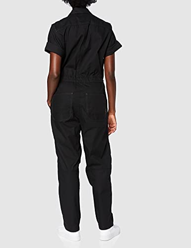 G-STAR RAW Manga Corta Mono Largo, Negro (Dk Black 9288-6484), XS para Mujer