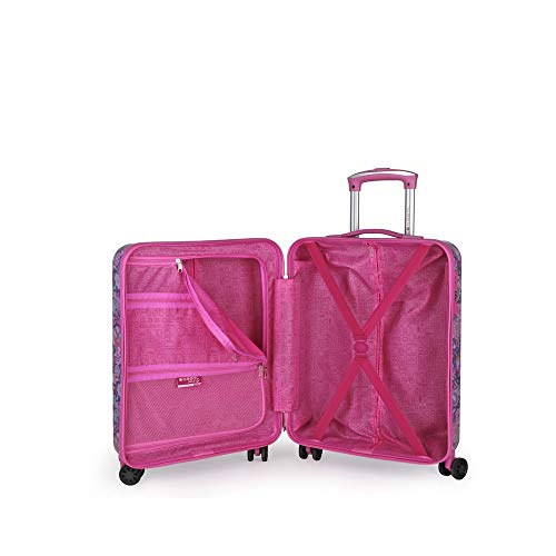 Gabol - Abril | Maleta de Cabina Duras de 40 x 55 x 20 cm con Capacidad para 33 L de Estampado Floral