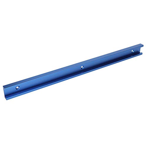 GAESHOW Aluminio T-Track T-Slot Inglete Track Jig Tools para mesa de enrutador de carpintería 300/500 / 600mm Azul(300mm)