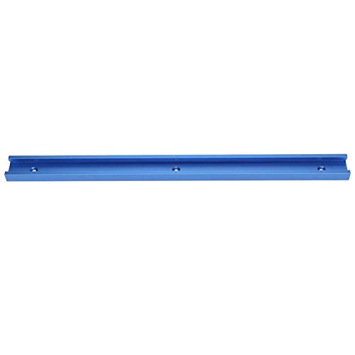 GAESHOW Aluminio T-Track T-Slot Inglete Track Jig Tools para mesa de enrutador de carpintería 300/500 / 600mm Azul(300mm)