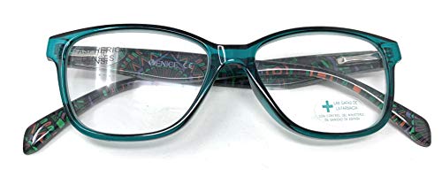 Gafas de lectura presbicia Mujer Diseño en Colores: Verde, Rojo, Rosa, Negro. VENICE JULIA - Dioptrías: 1 a 3,5 (green, 2.00)