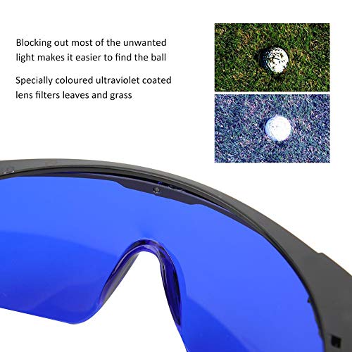 Gafas del buscador de golf Buscador de la pelota de golf Gafas Hunter Retriever Lentes tintadas especiales Filtran el césped y el follaje para una fácil recogida visual de la pelota